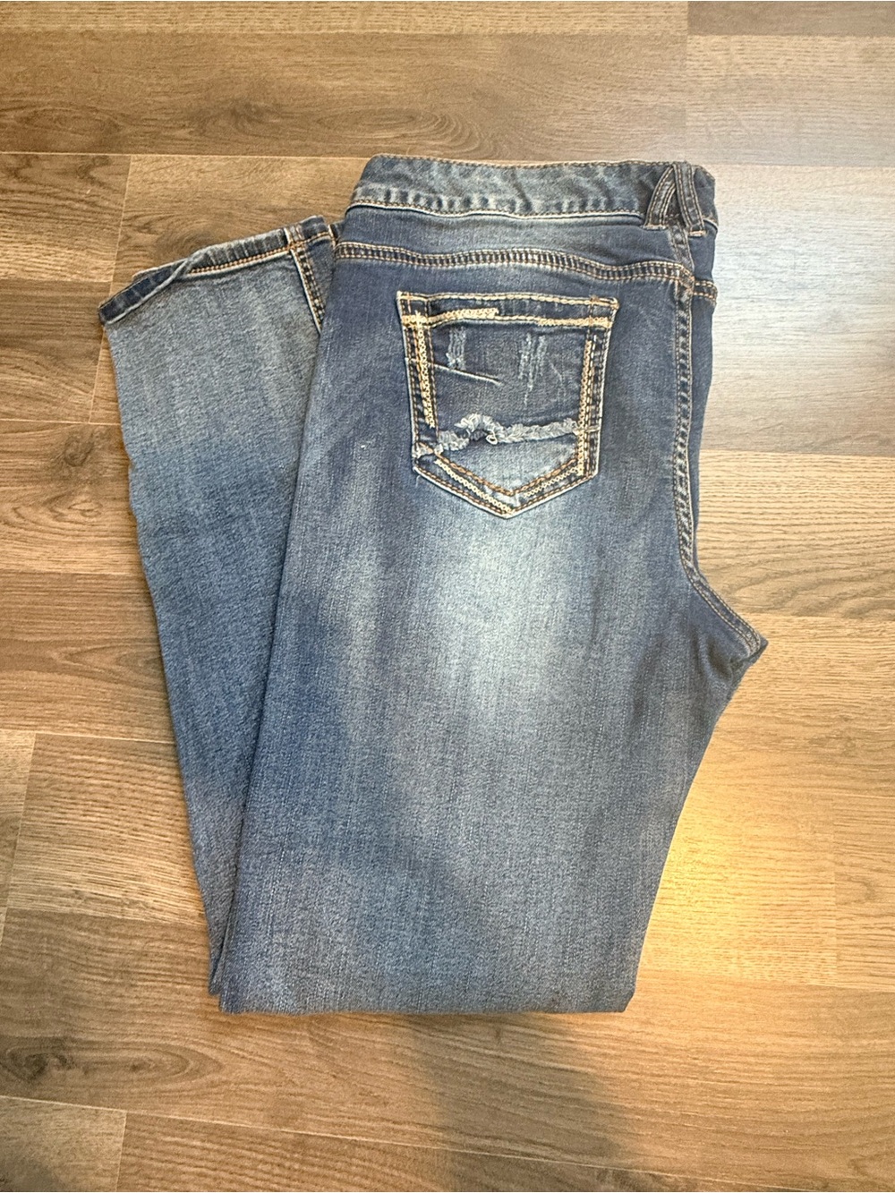 Maurices Dark Blue Button-Fly Denim Jeans